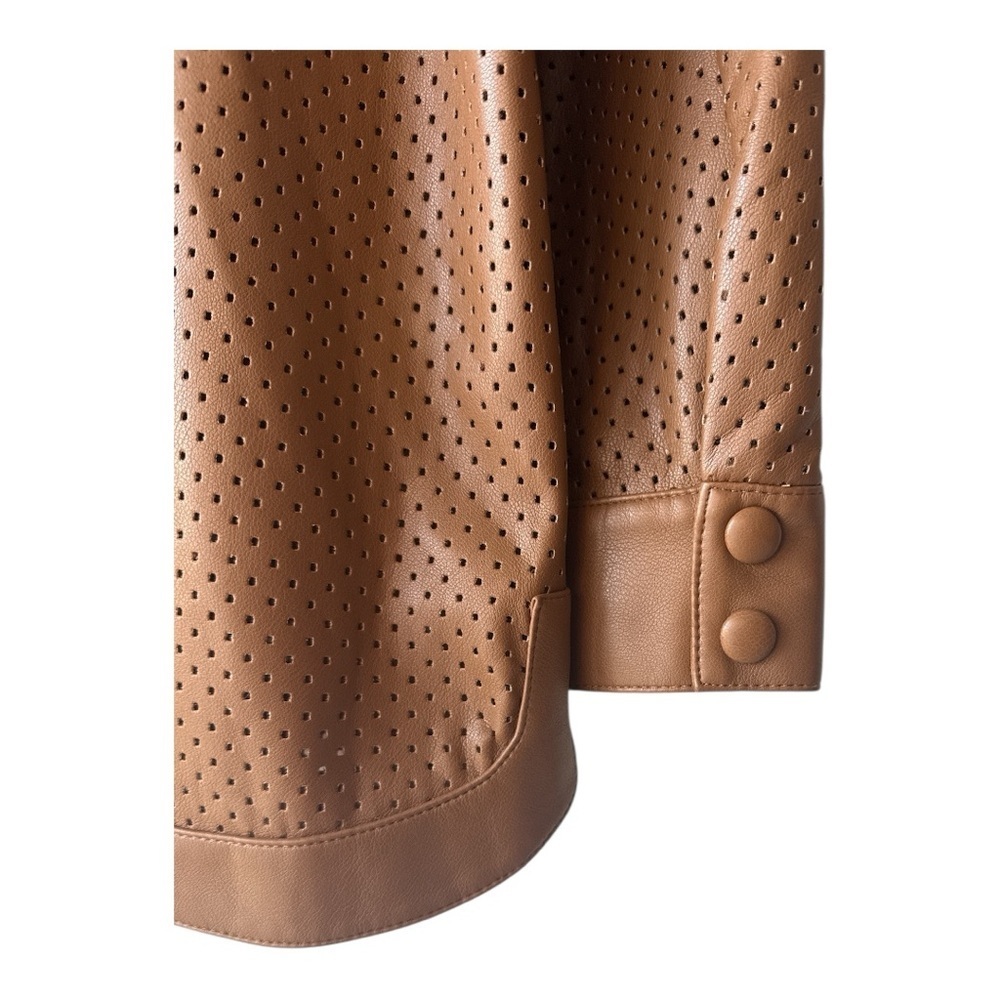 Marc New York Womens Faux Leather Shacket Jacket Size Small - Picture 5 of 8